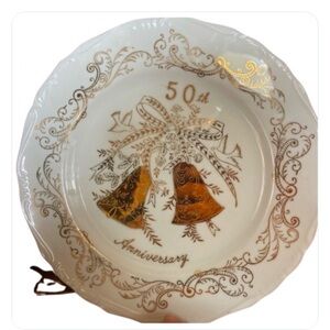Norcrest Fine China B-501 50th Anniversary 10.5" plate